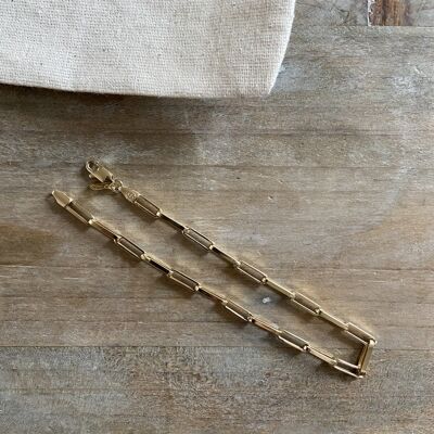 Soprano - 14k Gold Paperclip Chain Bracelet