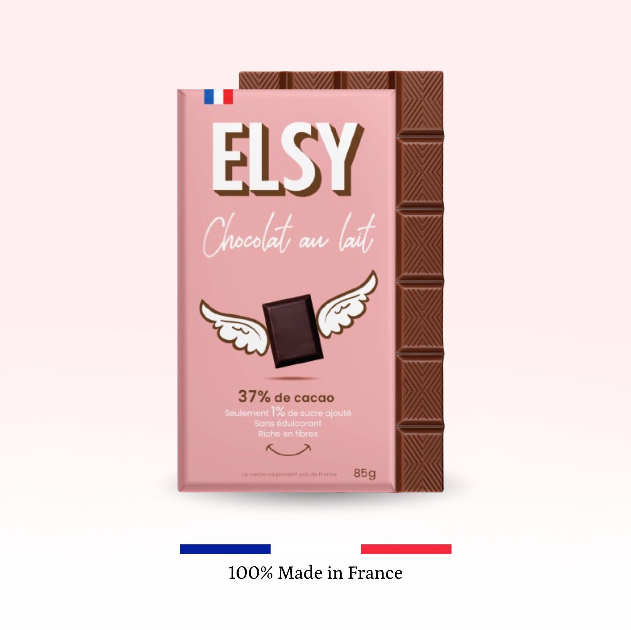 Milk chocolate bar rich in fiber - 85g x 12