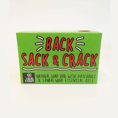 Back, Sack & Crack Soap Bar Funny Rude Novelty Gift Award Winning