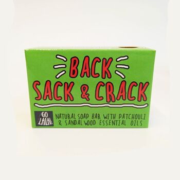 Barre de savon Back, Sack & Crack Funny Rude Novelty Gift Award Winning 1