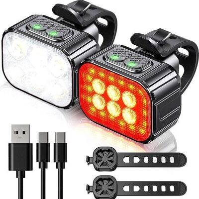 Bicycle lighting set