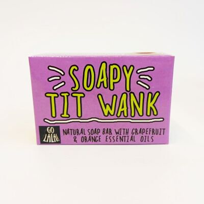 Soapy Tit Wank Soap Bar Funny Rude Novelty Gift Vegan Award Winning