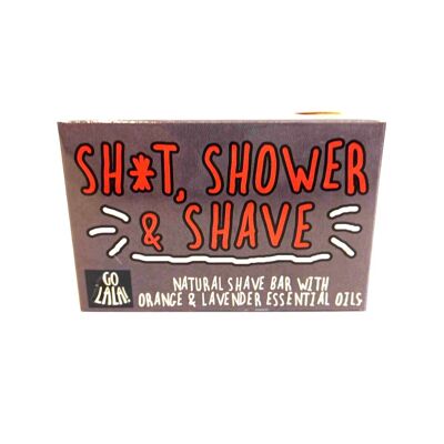 Sh*t, Shower and Shave - shave bar Funny Rude Novelty Gift Award Winning