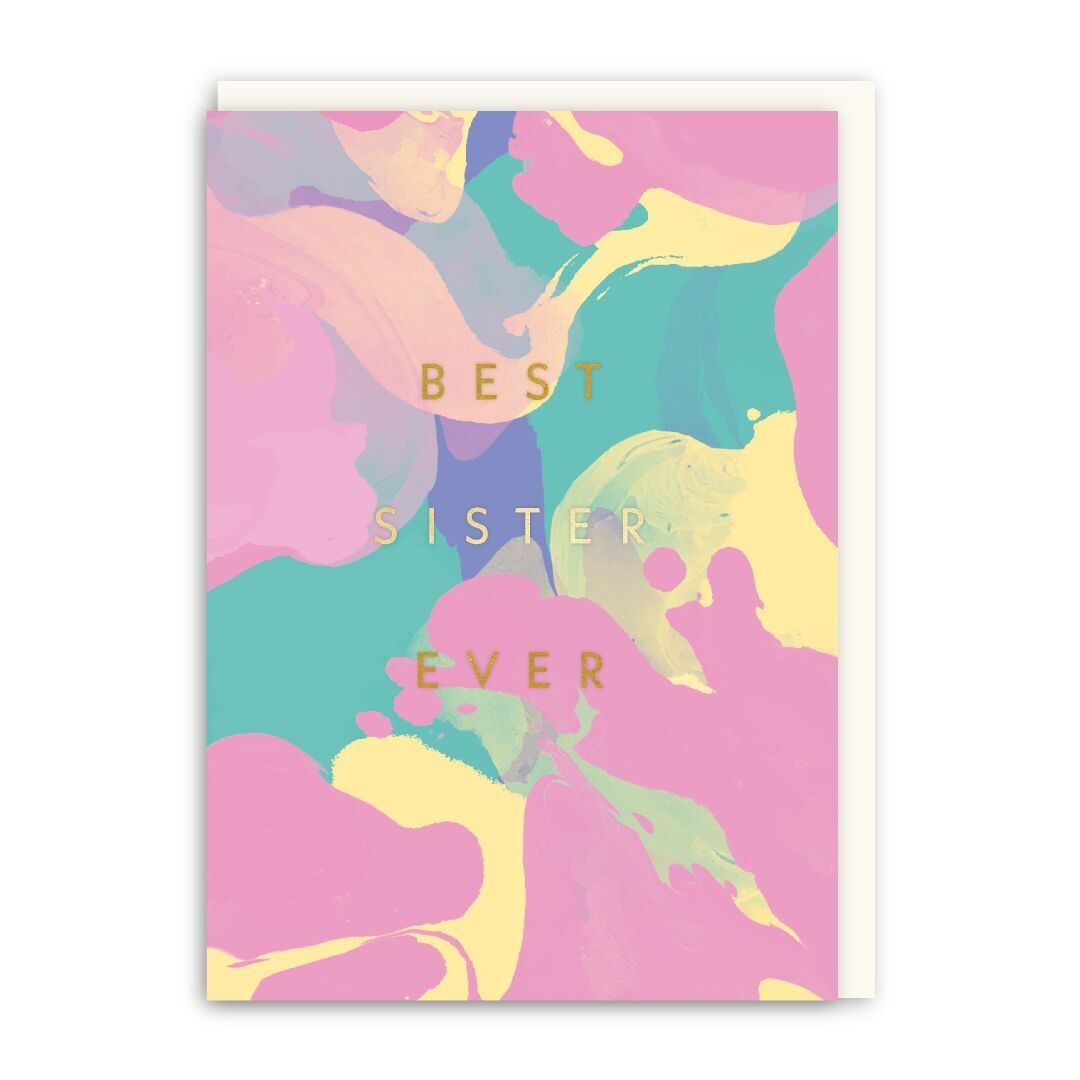 Tarjeta de la mejor hermana del mundo