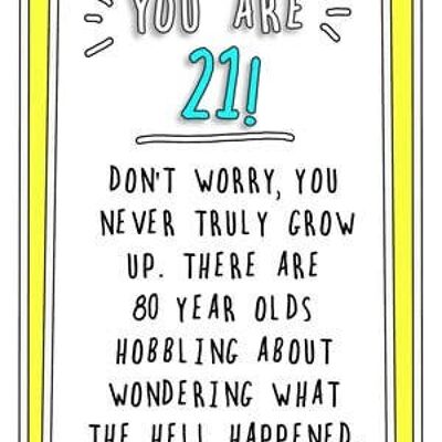 21 Hobbling birthday card RAG27