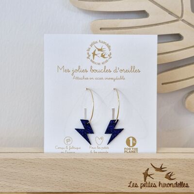 Pendientes de aro brillantes - Eclair