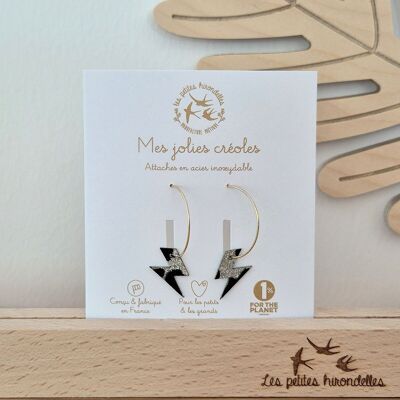 Pendientes de aro brillantes - Eclair