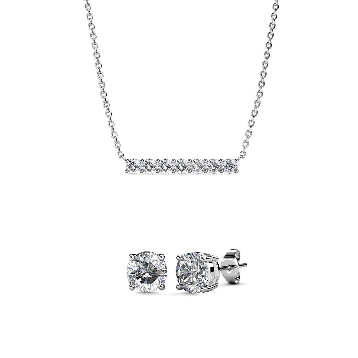 Set di pietre Birthe Mary Myriad - Argento e cristallo