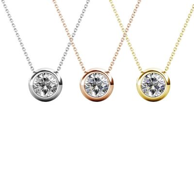 Moon Pendants - Gold, Rose Gold, Silver and Crystal
