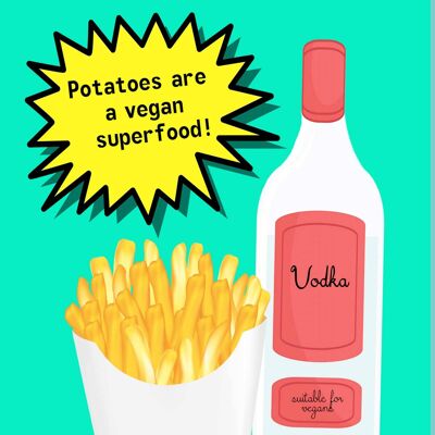 Vodka y patatas fritas