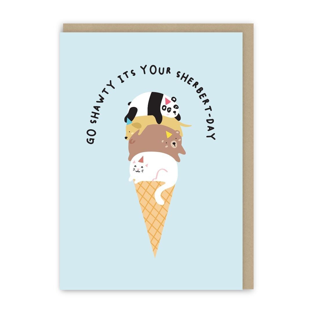 Biglietto di auguri per il giorno del sorbetto