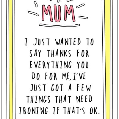 Mum Ironing RAG02