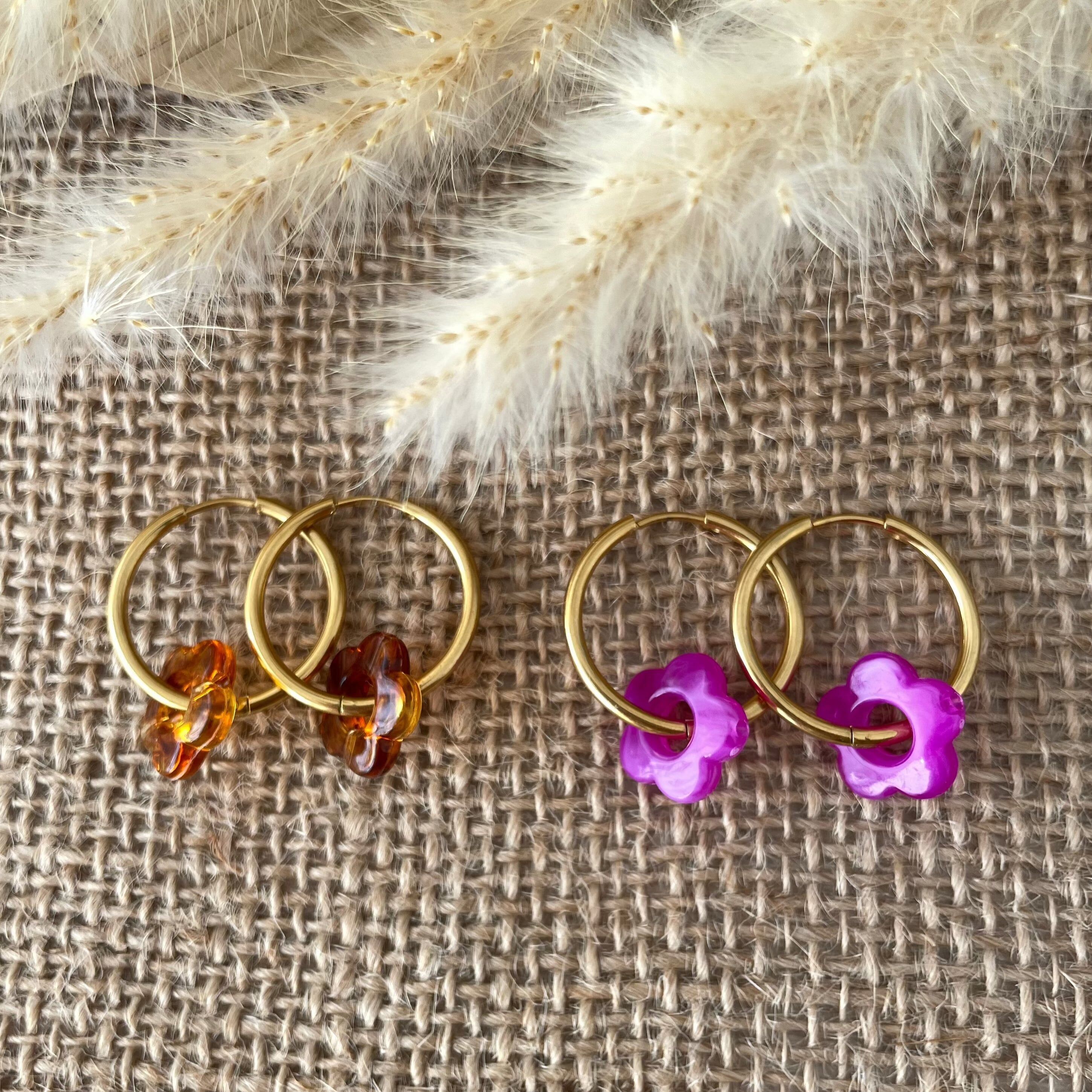Flower earrings