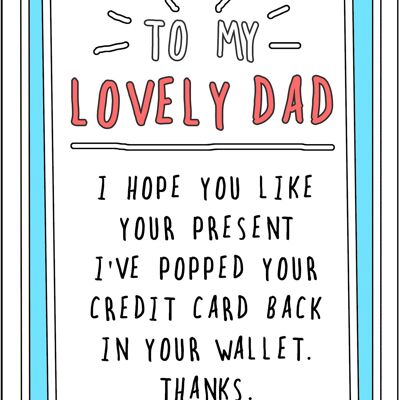 Dad Credit Card (RAG04)