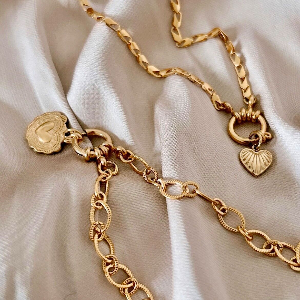 DUNE | Gold-plated stainless steel chain necklace & removable medallion