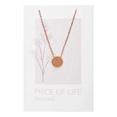 Collana-Piece Of Life-Oro rosa Pl.-Cerchio