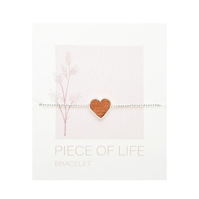 Pulsera-Pedazo De Vida-Acero Inoxidable-Corazón