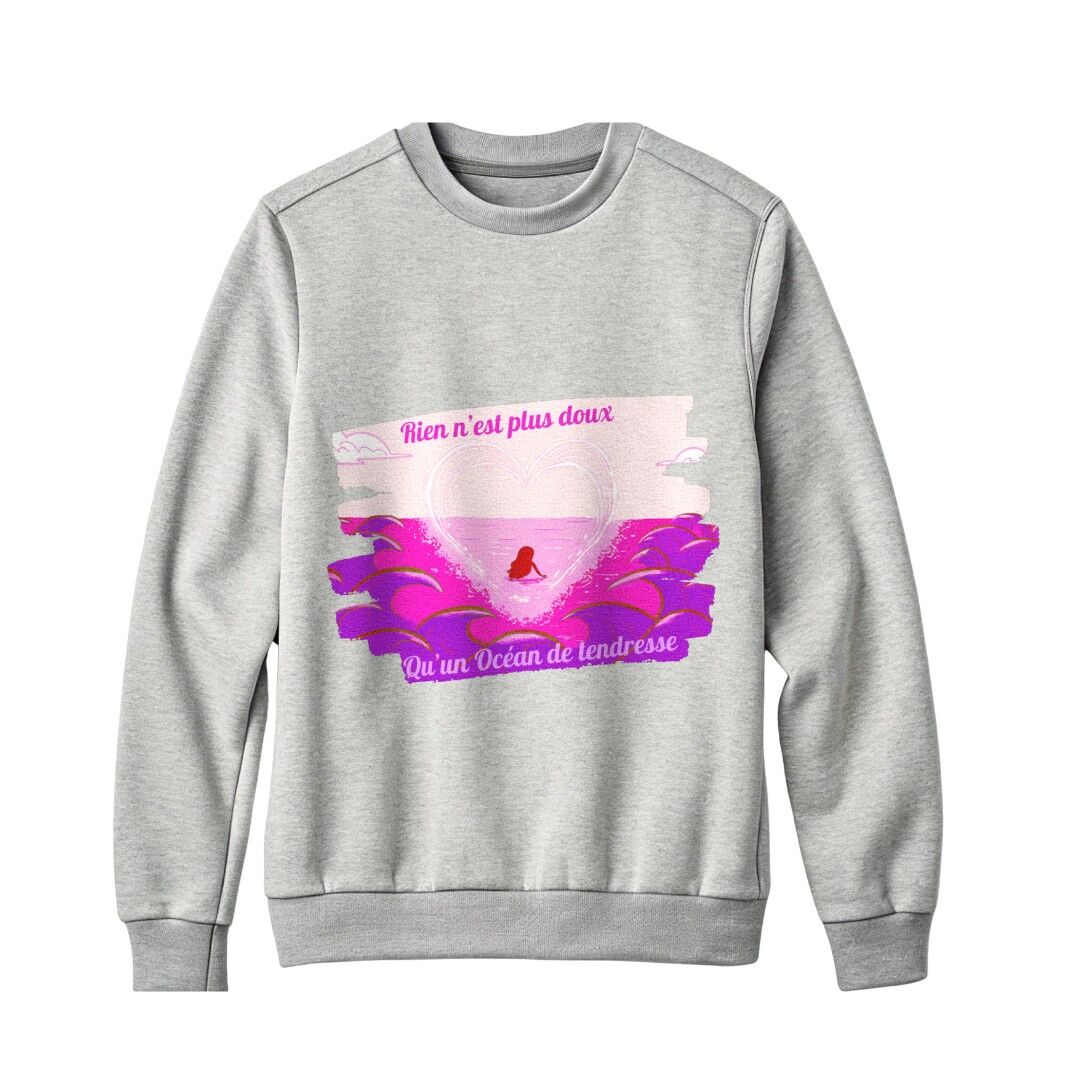 Maglione “Niente è più dolce di un oceano di tenerezza”.
