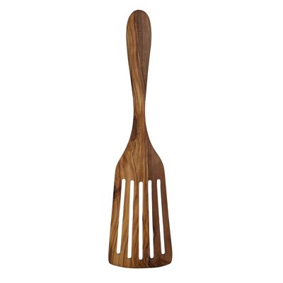 Spatola "Plaisir" a cinque fessure in legno d'ulivo