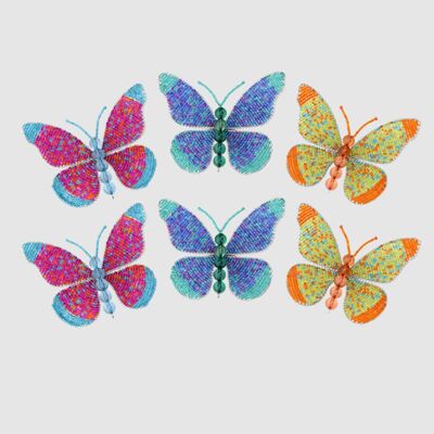 Mariposa, pequeña, surtido (juego de 6)