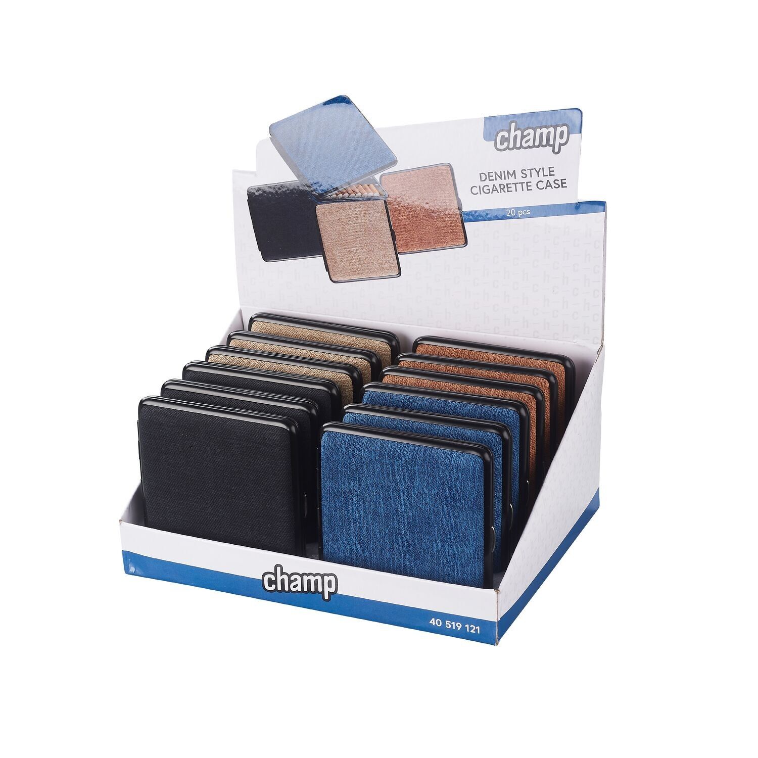 Portasigarette in stile denim