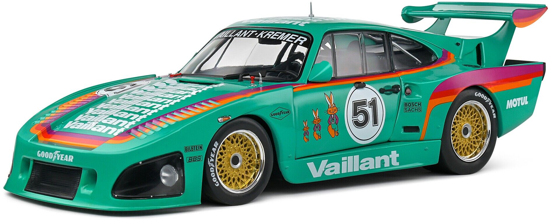SOLIDO - Porsche 1/18 935 Verde 1977