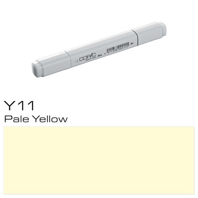 COPIC Classic Coloured Marker Pen - (Y-11) Pale Yellow, For Art & Crafts, Colouring, Graphics, Highlighter, Design, Anime, Professional & Beginners, Art Supplies & Colouring Books