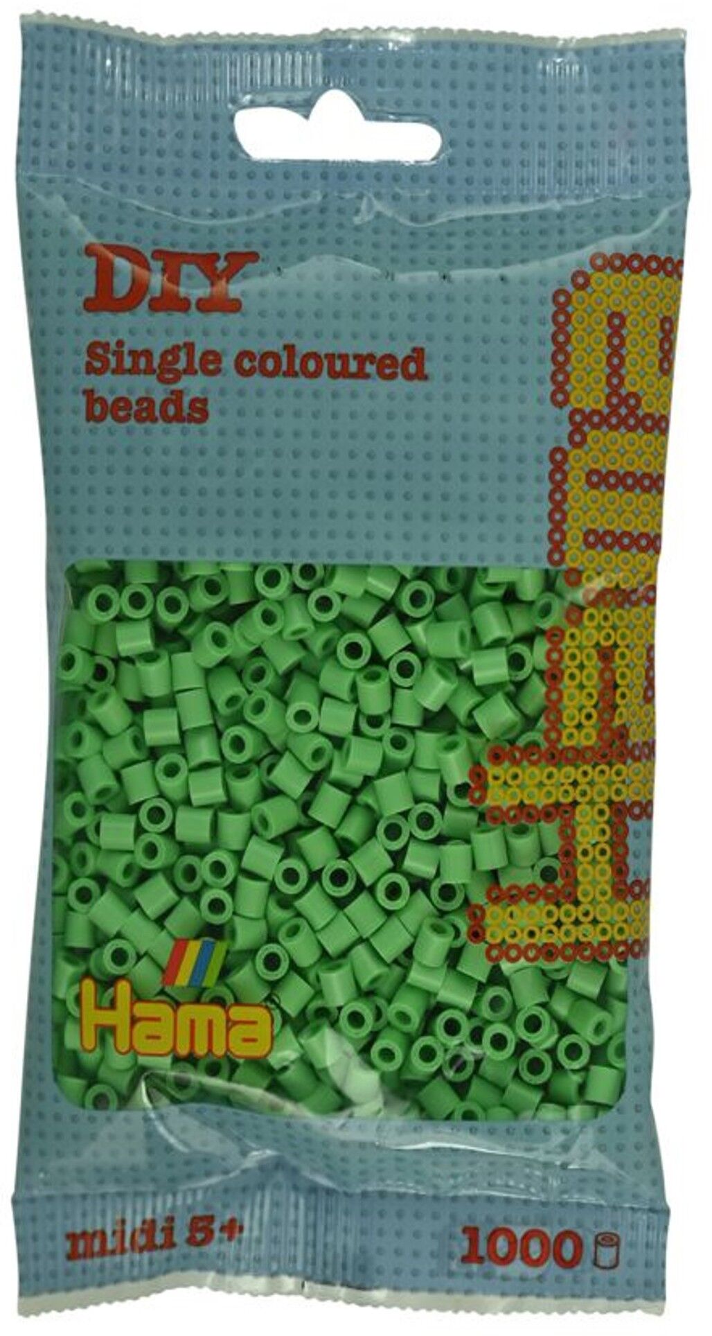 JBM - Borsa da 1000 perline Hama verde brillante