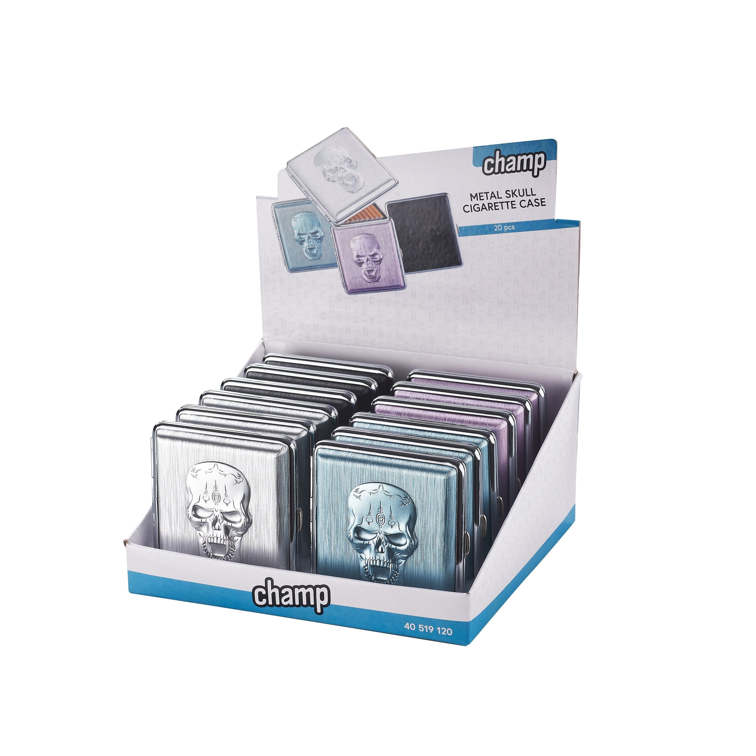 Portasigarette con teschio