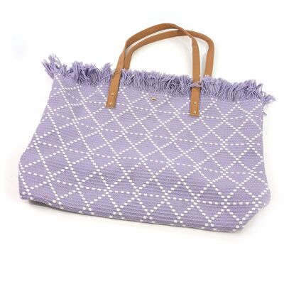 Borsa grande con nappe - Lilla