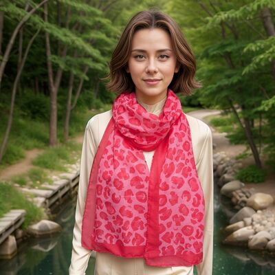 Estampado de leopardo rosa (50x180cm) - Diseño exclusivo