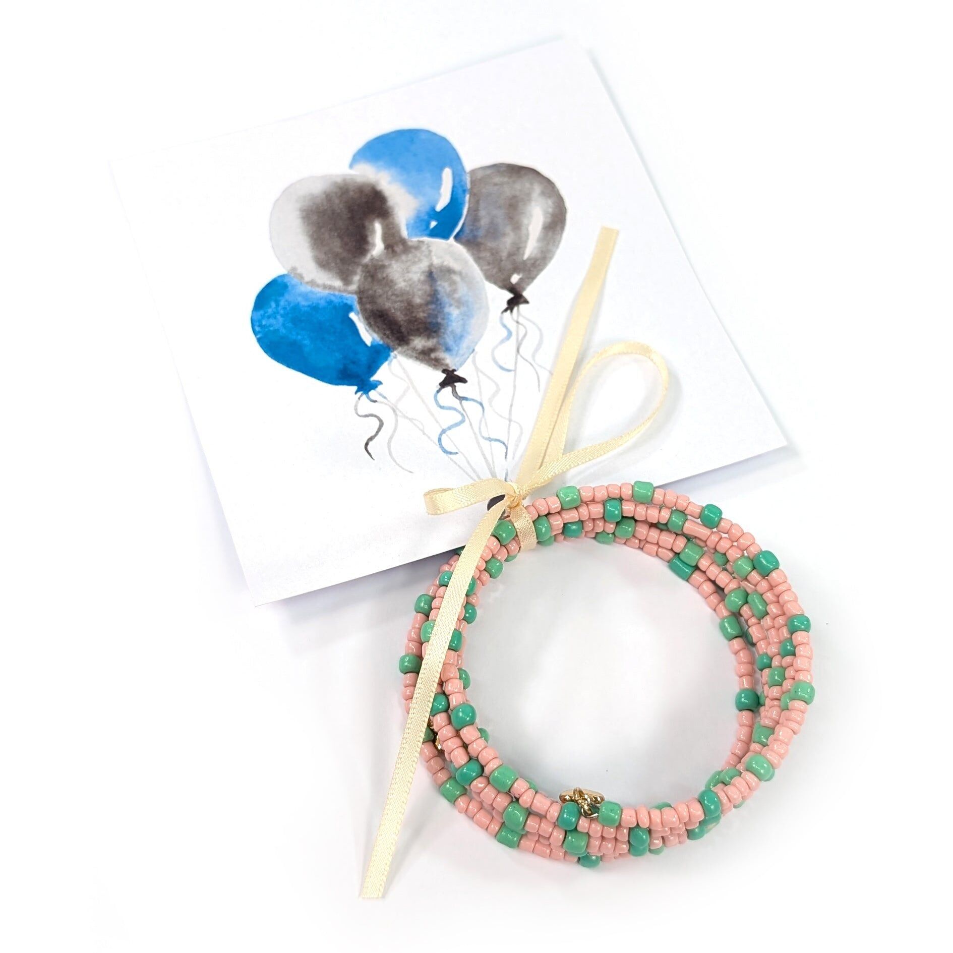 Braccialetto a spirale con palloncino blu