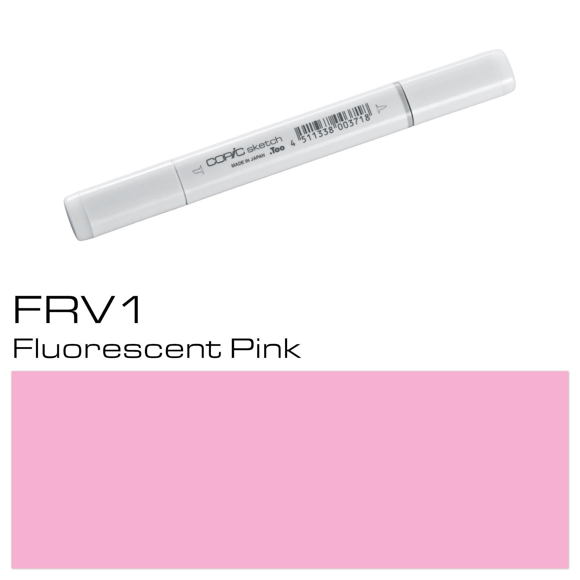 Marqueur de couleur COPIC Sketch - (FRV-1) Rose fluo, pour l'art et l'artisanat, le coloriage, les graphiques, le surligneur, le design, l'anime, les professionnels et les débutants, les fournitures d'art et les livres de coloriage