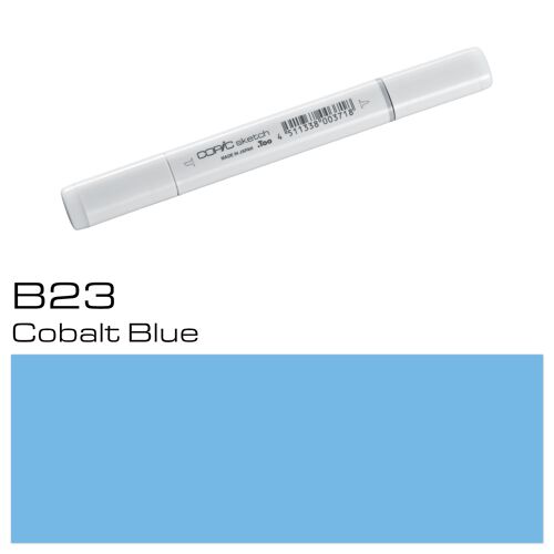 COPIC Sketch Coloured Marker Pen - (B-26) Cobalt Blue, For Art & Crafts, Colouring, Graphics, Highlighter, Design, Anime, Professional & Beginners, Art Supplies & Colouring Books