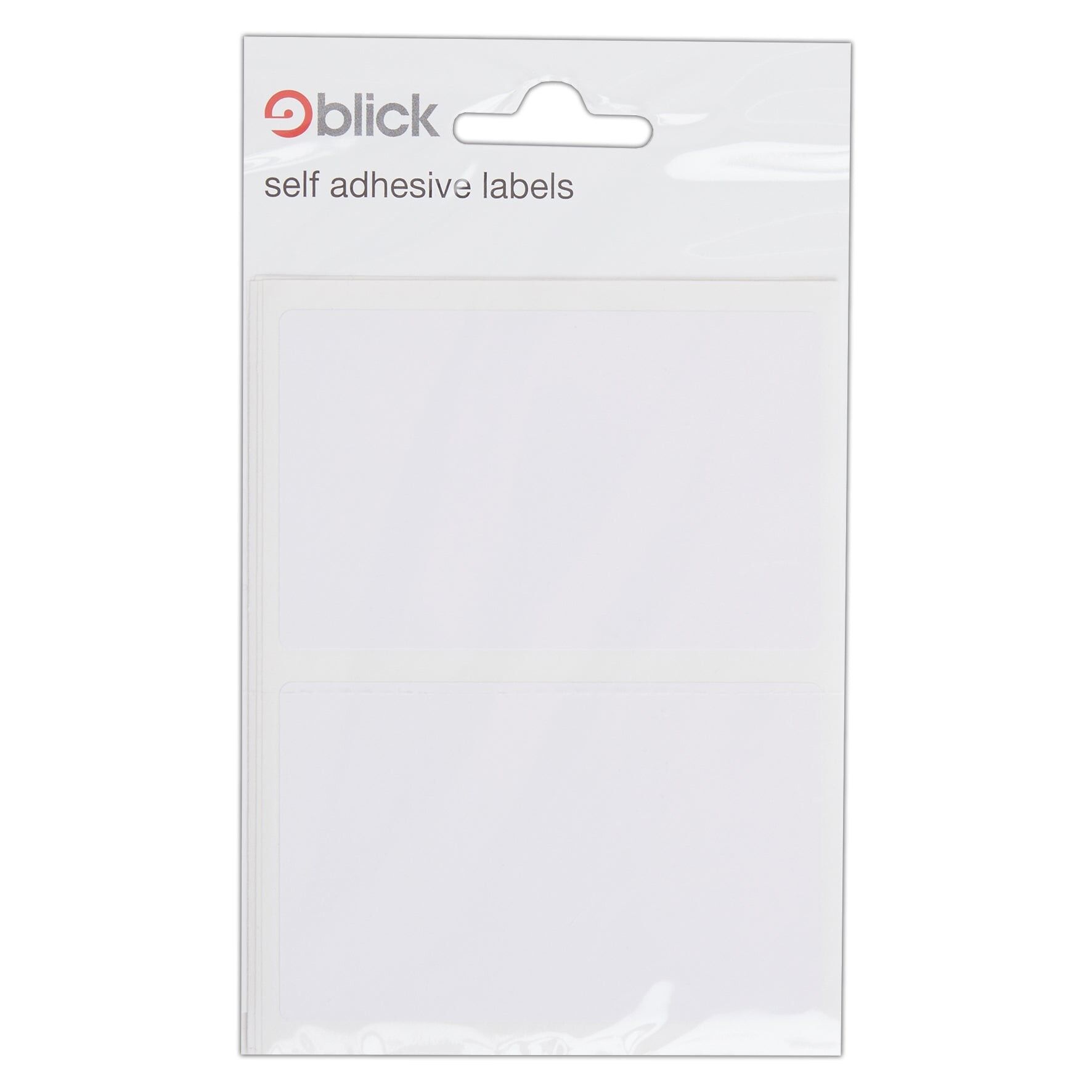 Blick Labels, White, Self Adhesive Stickers, Rectangular, 50mm x 80mm, 14 Labels, For Home, Office, Family, School, Letters, Address
