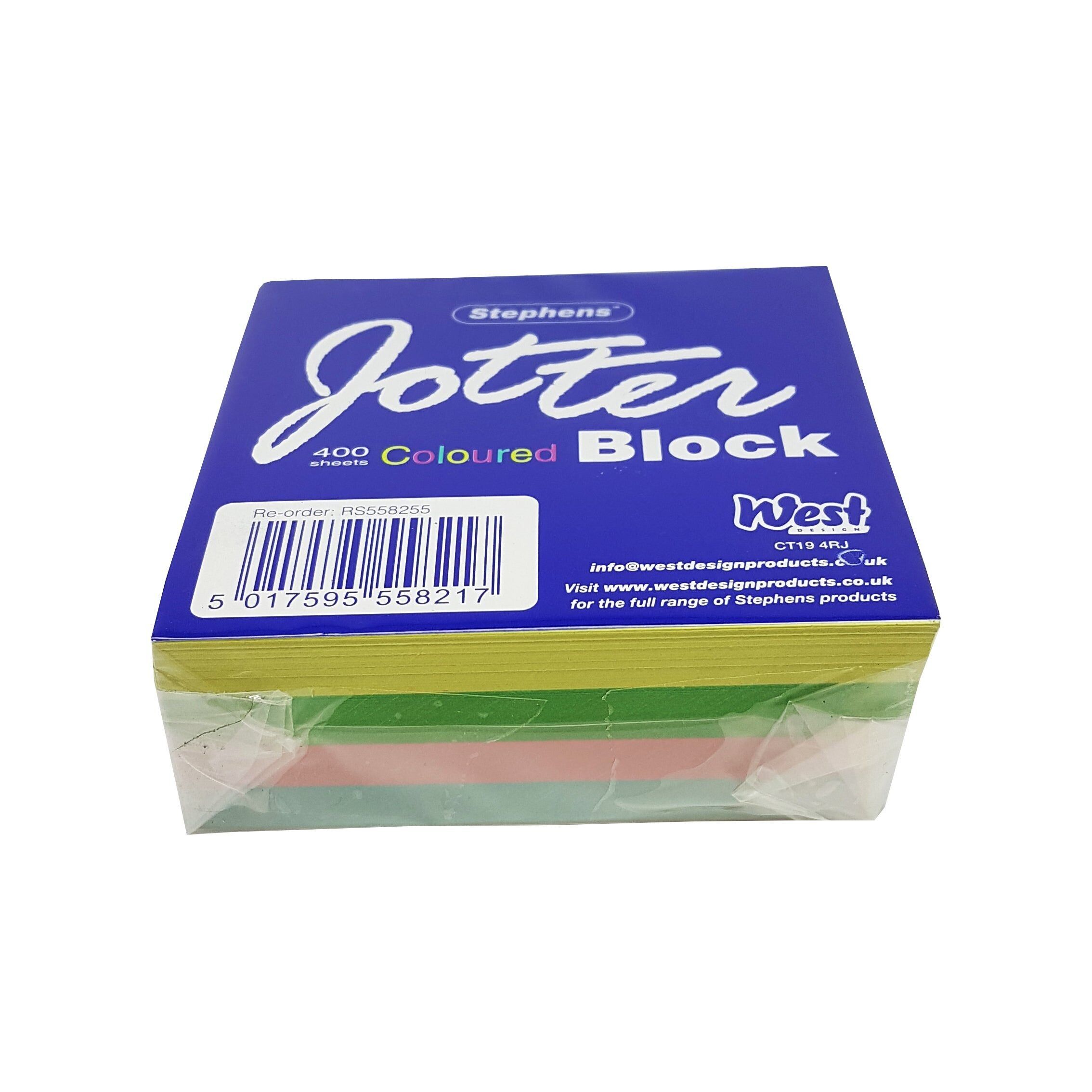 Stephens Jotter Block, Pastel Colours, Single, 400 Sheets