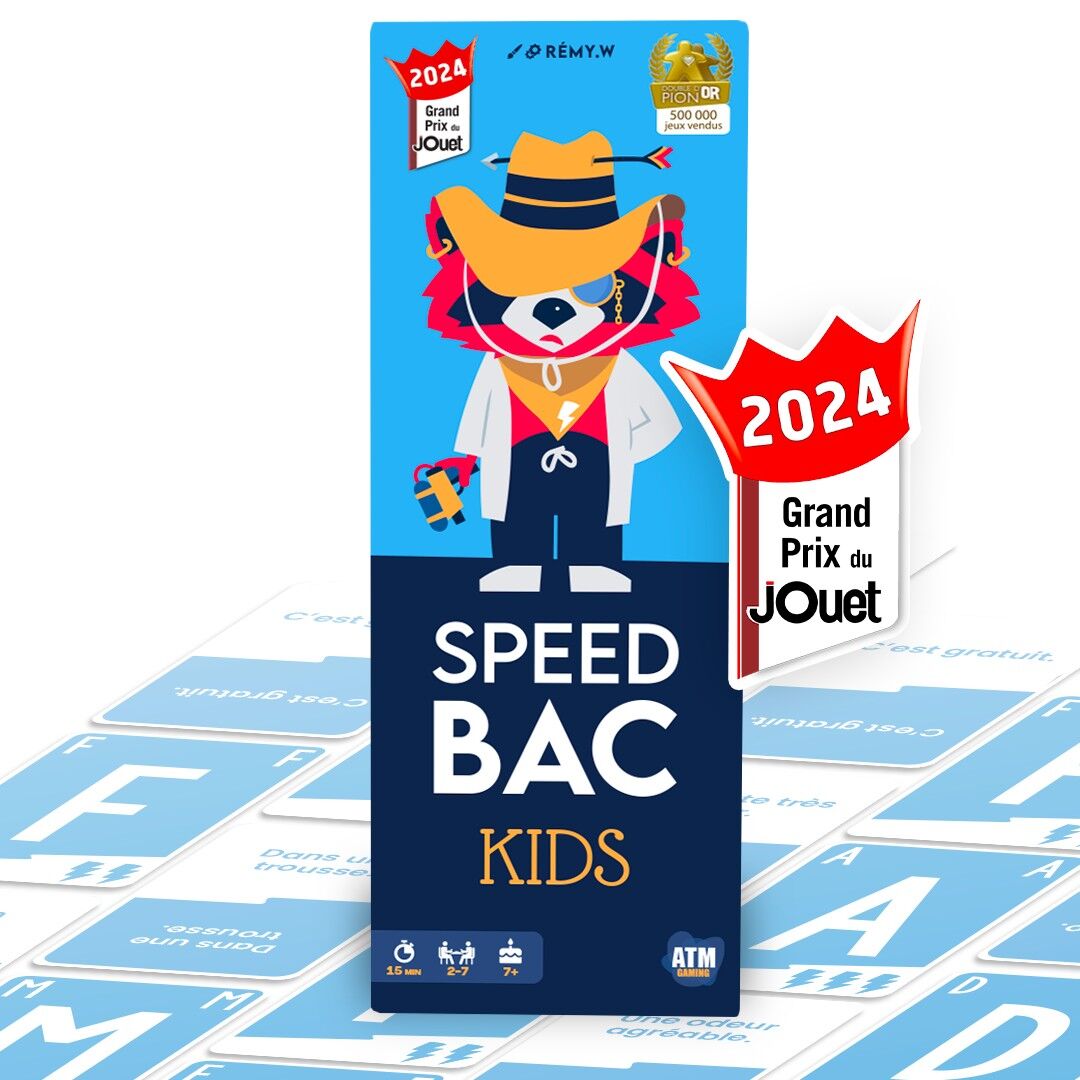 Speed Bac Kids - Party game made in Europe - Board game for ages 7 and up