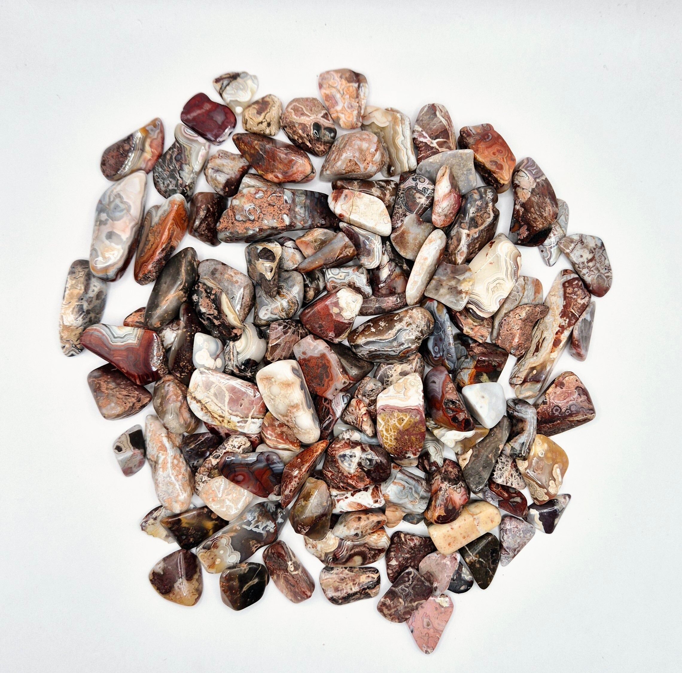 Gemstone Crazy Mexikanische Achatsplitter, Trommelsteine, 1–3 cm (100 Gramm)