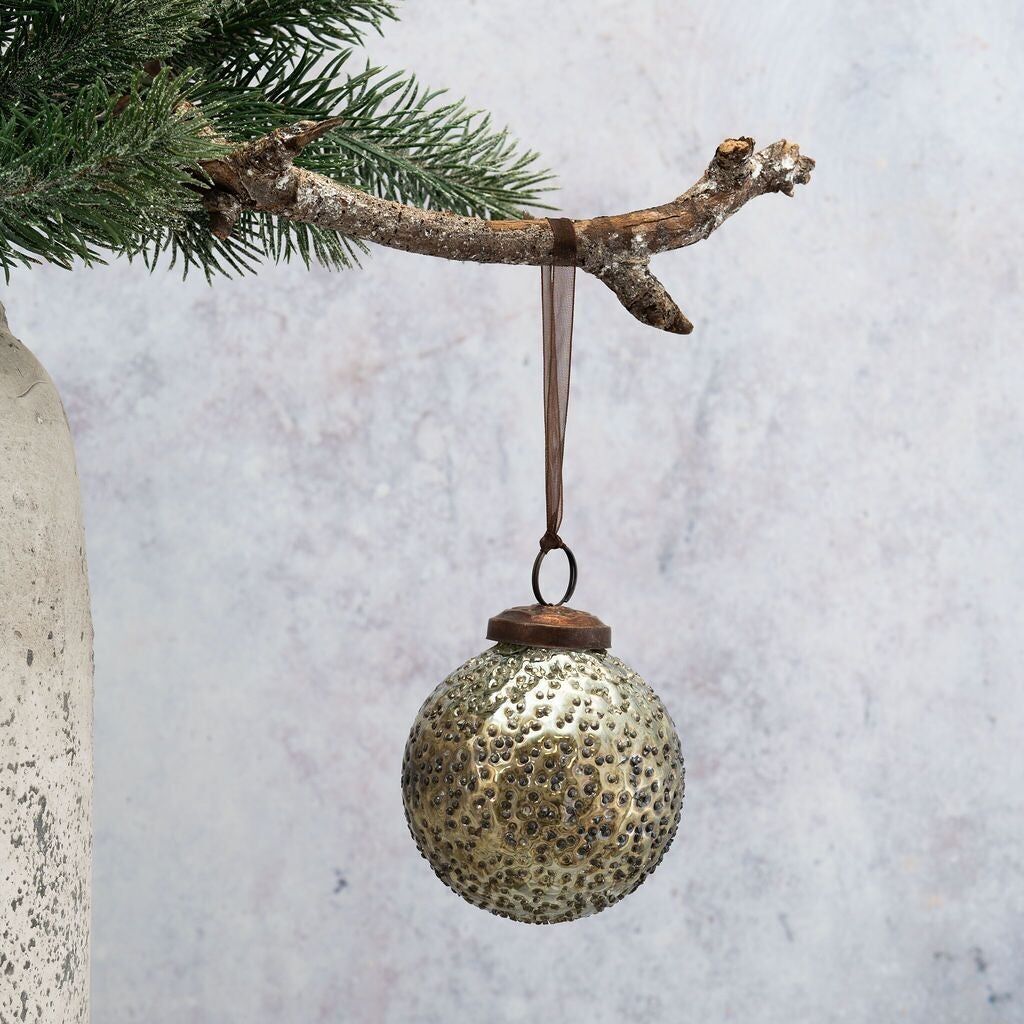 Pallina di forma a fossetta color oliva da 3"