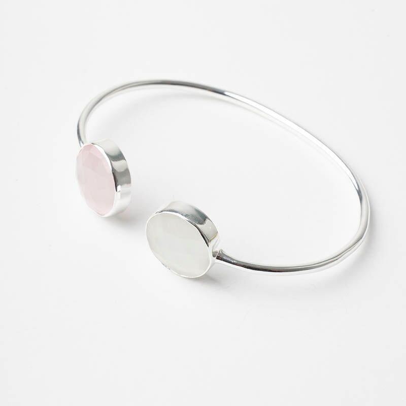 Bracciale Kivi Ed. Argento rosa e bianco limitati