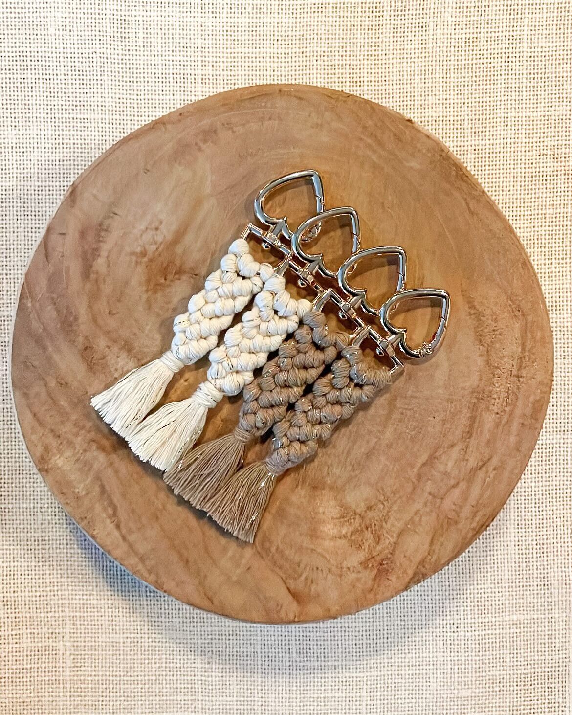 Portachiavi in ​​macramè di San Valentino