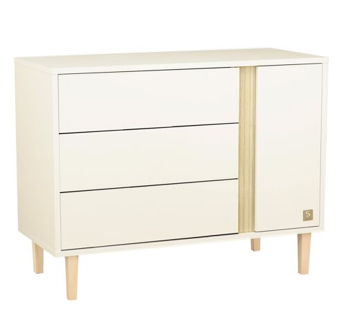 COMMODE 3 TIROIRS 1 PORTE PALOMA
