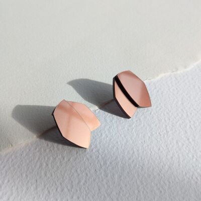 Pendientes Candela bronce brillo