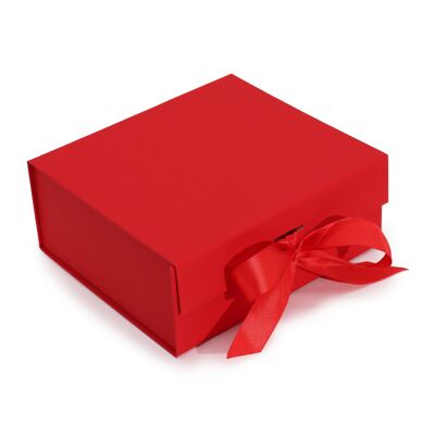 Coffret Cadeau avec Noeud - 20x18.2x8cm - Rouge