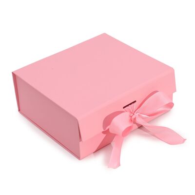 Confezione Regalo con Fiocco - 20x18.2x8 cm - Rosa
