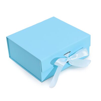 Confezione Regalo con Fiocco - 20x18.2x8 cm - Azzurro baby