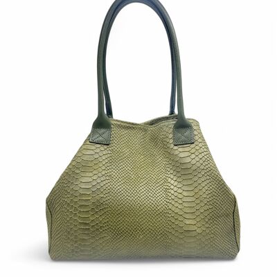 Sac cuir LOLA Olive