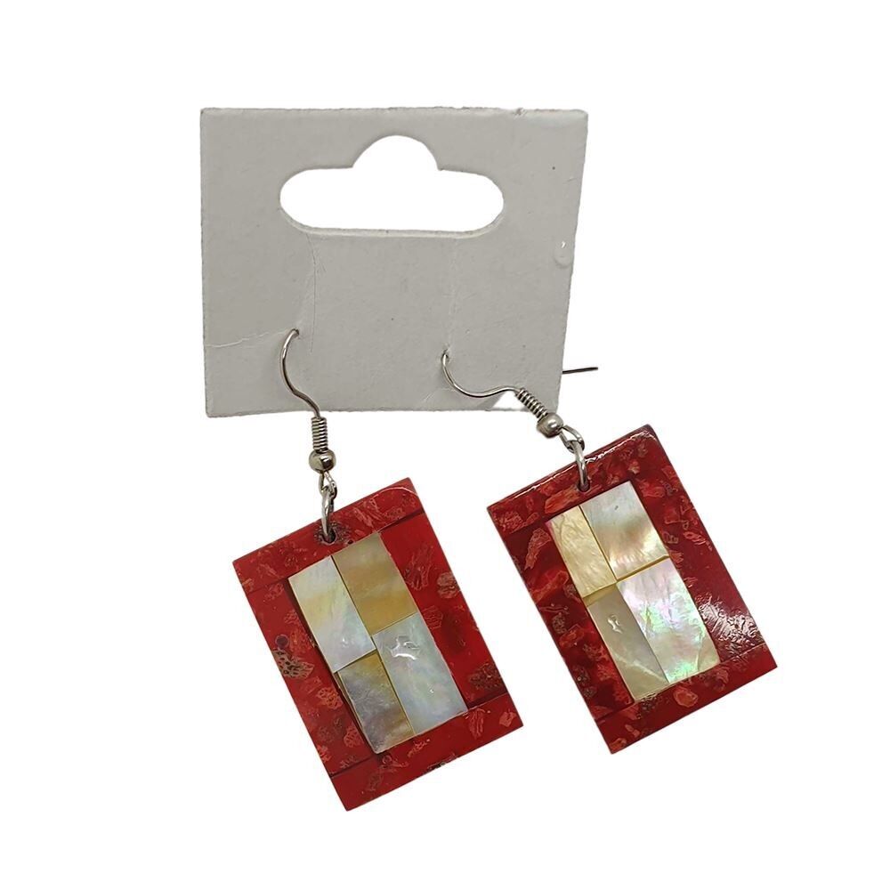 Orecchini Capiz Shell, Nero