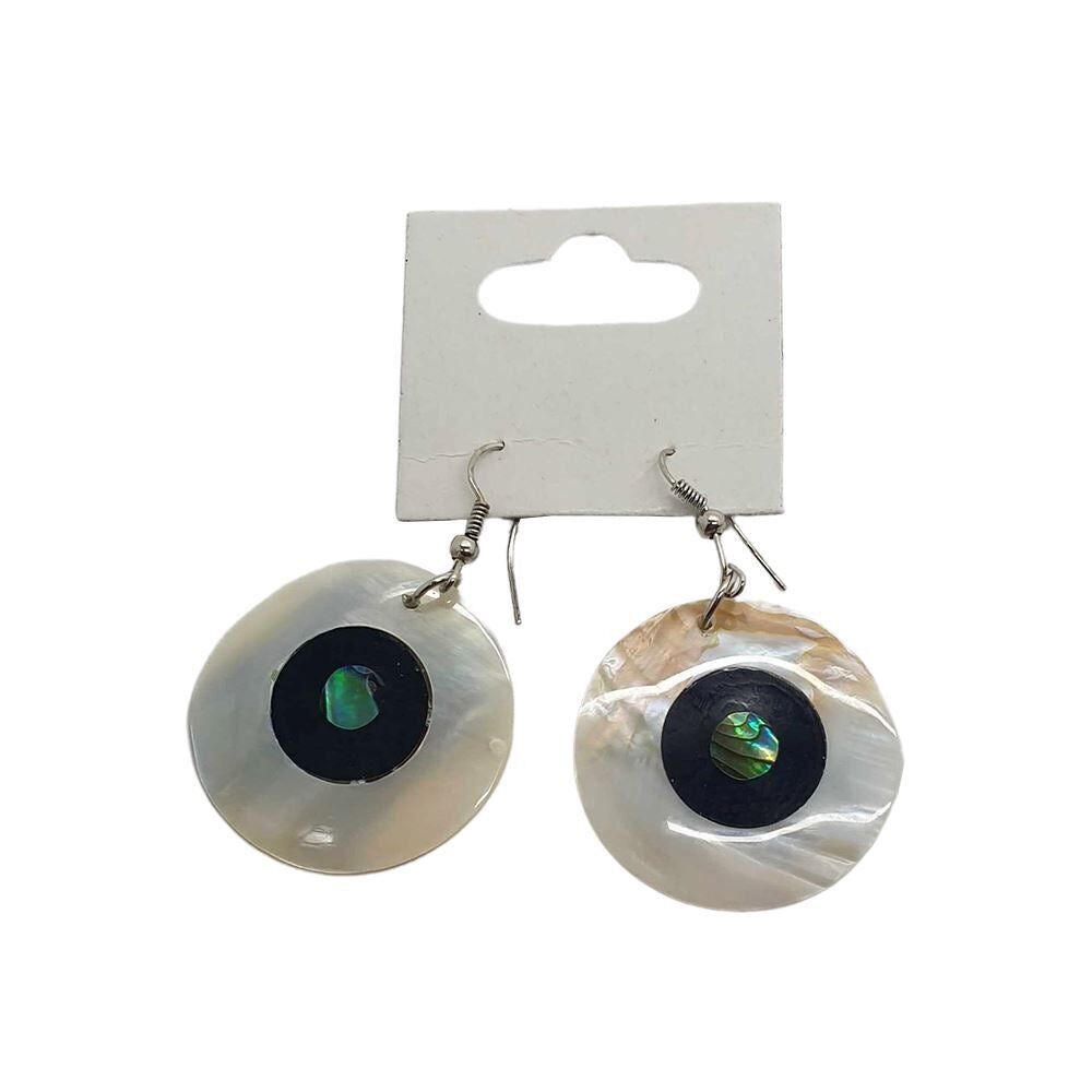 Orecchini Capiz Shell, chiari