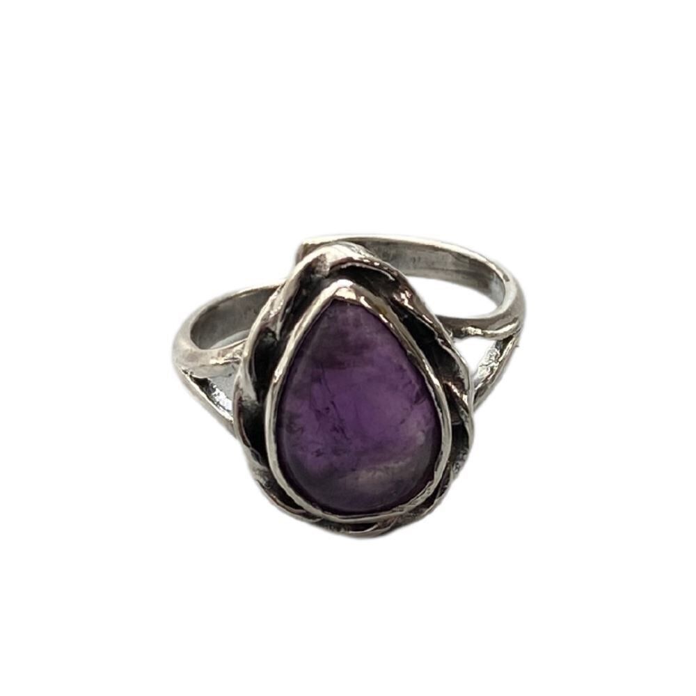 Giant Teardrop Crystal Ring 14